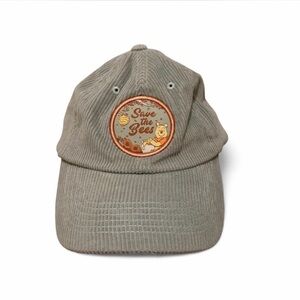 Disney Parks Winnie the Pooh Save The Bees Hat Adjustable Corduroy Cap